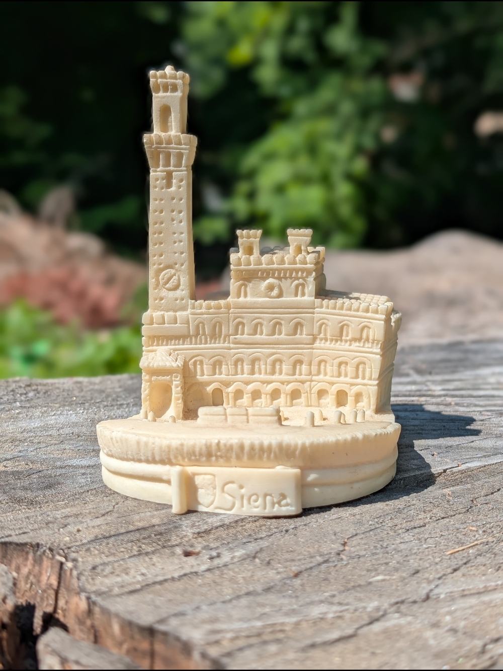 Siena Castle Souvenir Sculpture in Ivory